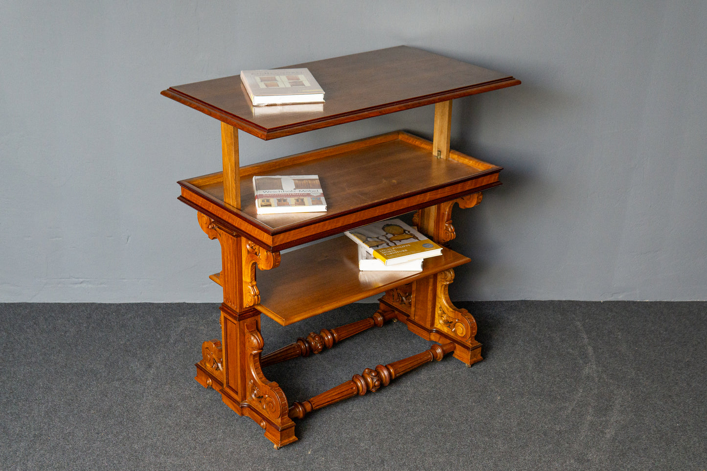 Gründerzeit Etagere Board Antik Schrank Tisch Regal Alt MÖBLINGER 2411_1901