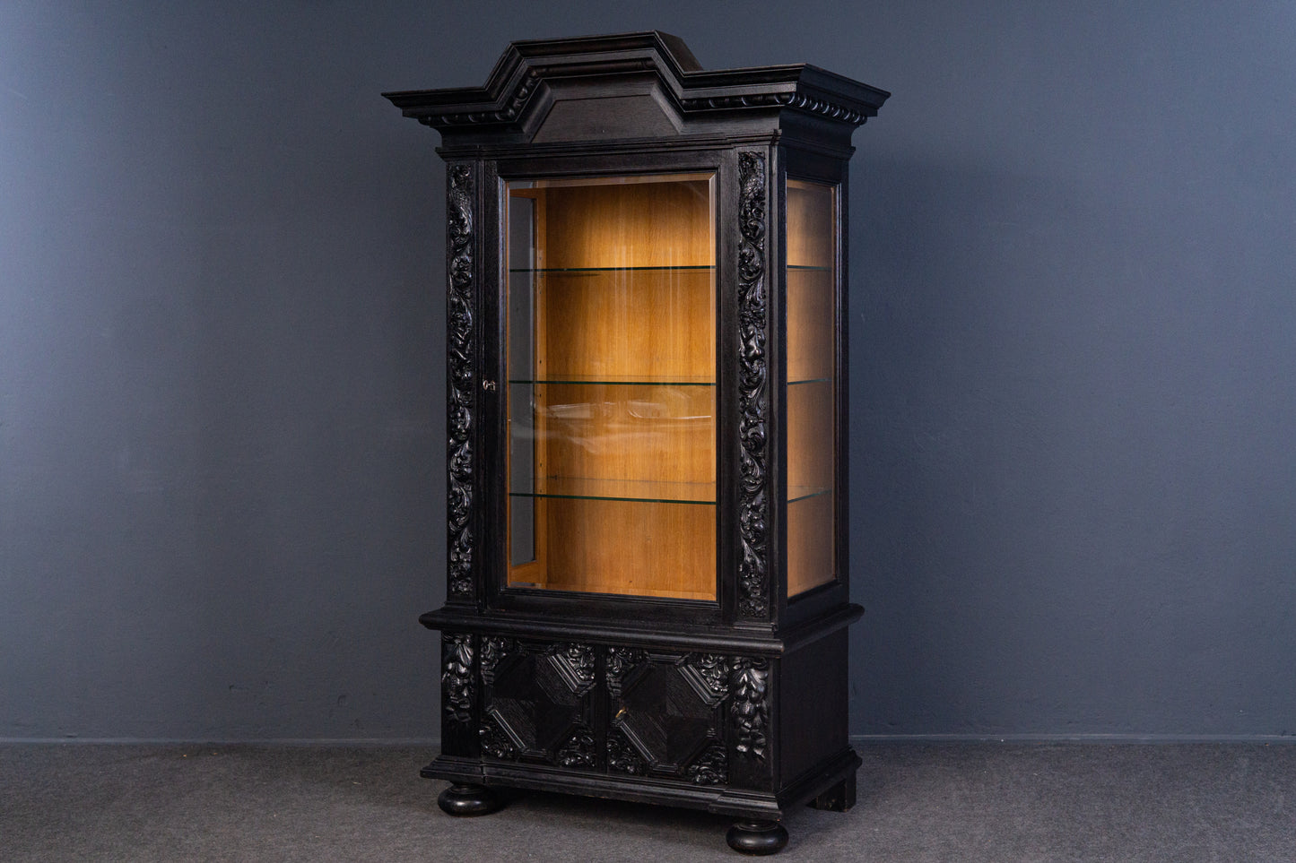 Vitrine Anrichte Schrank Regal Buffet Kommode Alt Antik 2312_0701