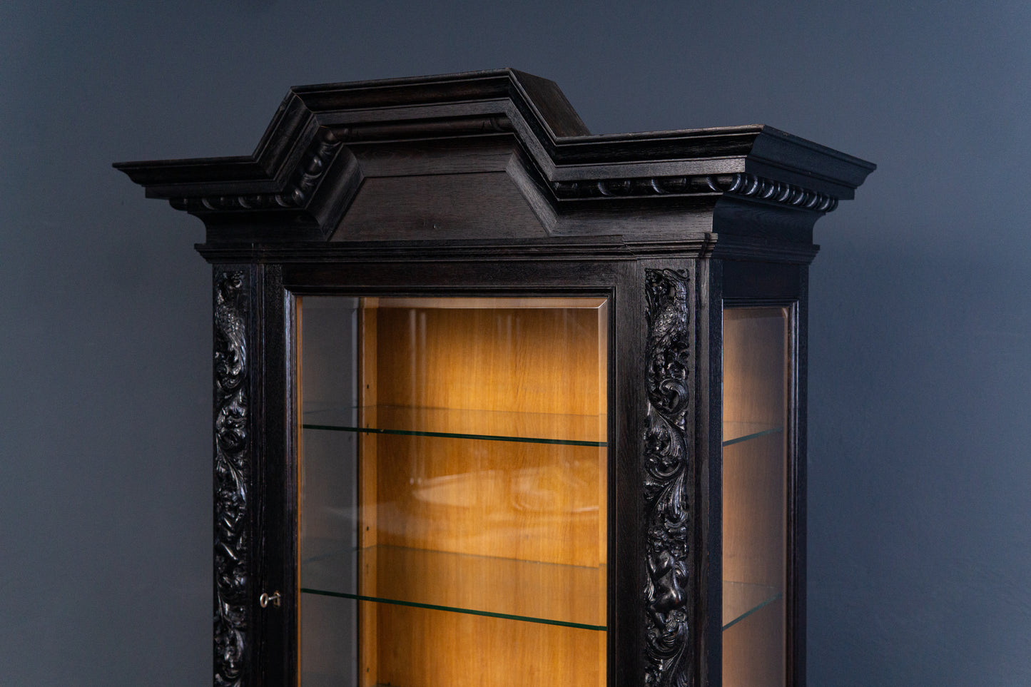 Vitrine Anrichte Schrank Regal Buffet Kommode Alt Antik 2312_0701