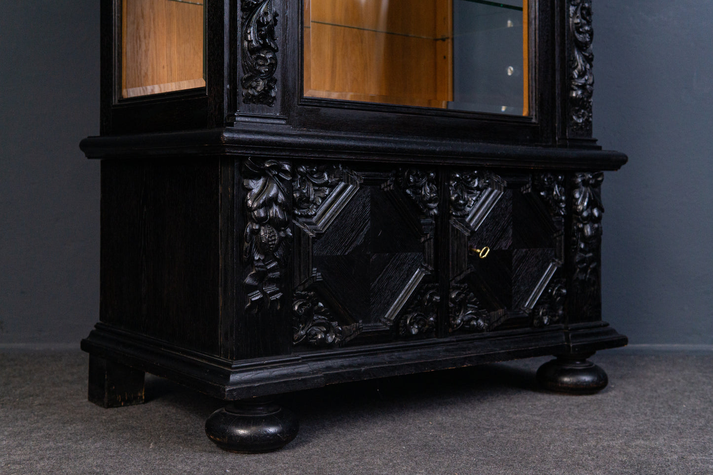 Vitrine Anrichte Schrank Regal Buffet Kommode Alt Antik 2312_0701