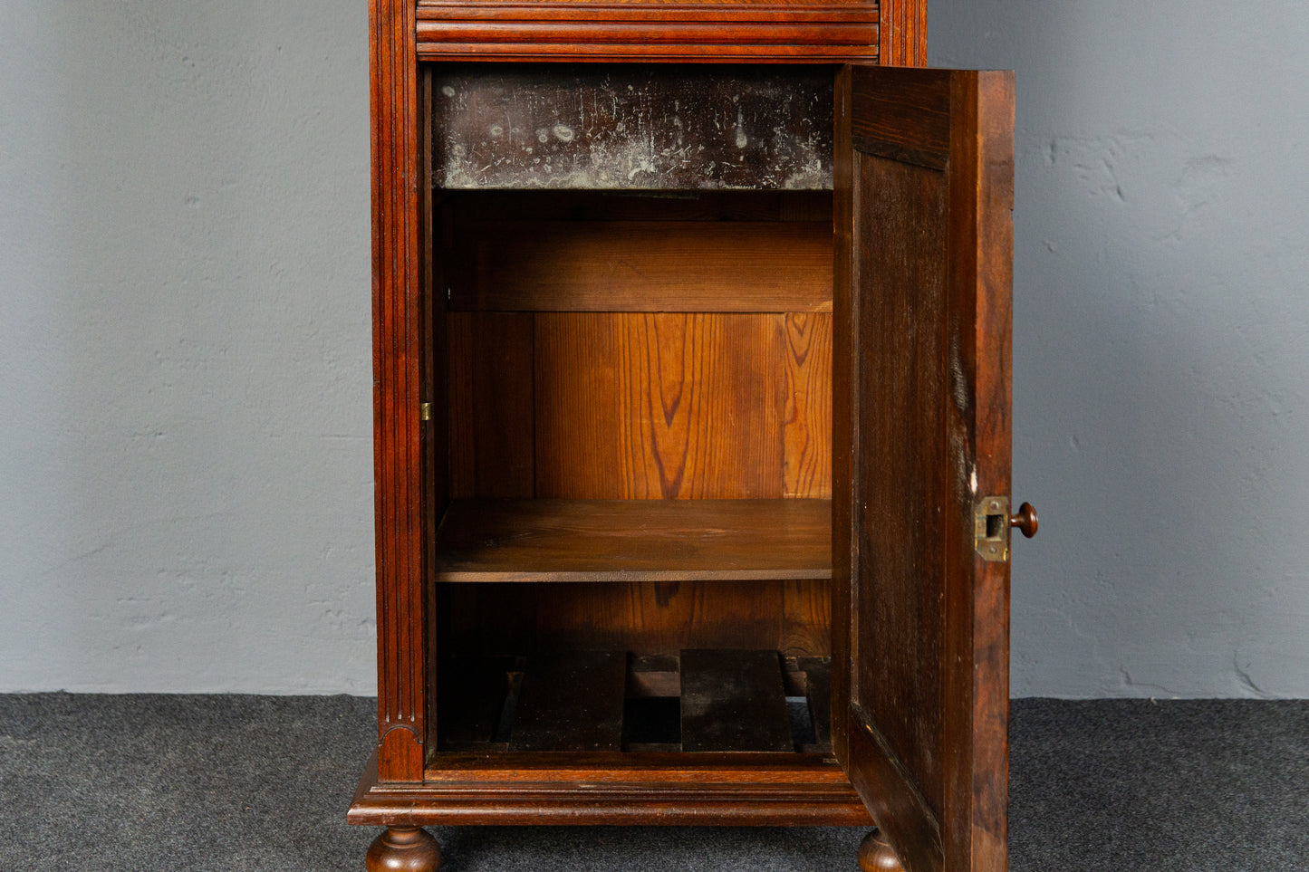 Waschschrank Bad Kommode Regal Schrank Vintage Alt Antik MÖBLINGER 2411_1904