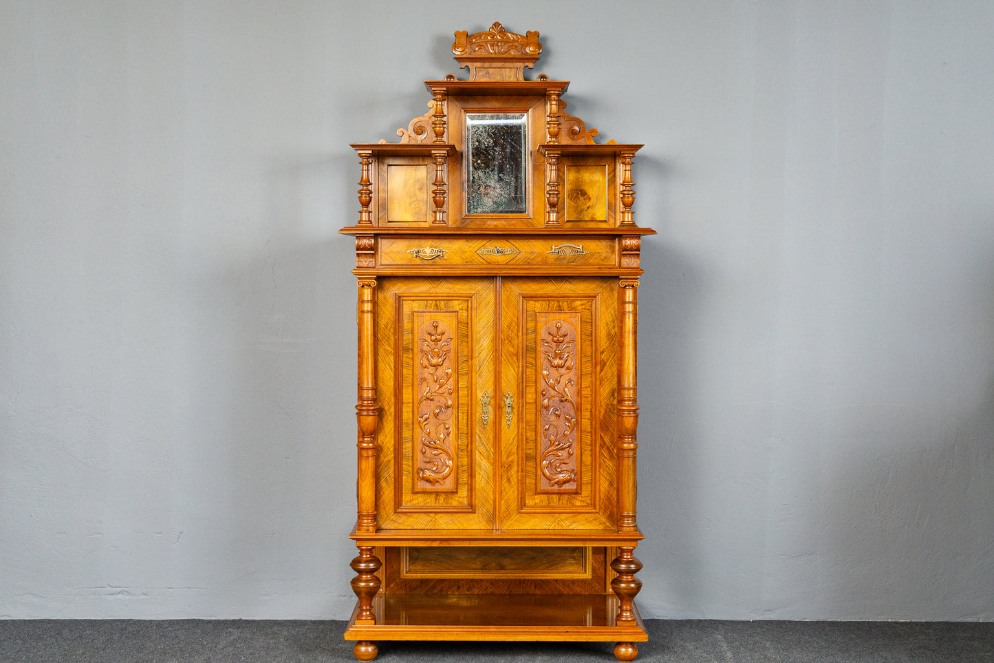 Antik Vertiko Gründerzeit Schrank Kommode Buffet Regal MÖBLINGER 2411_1907
