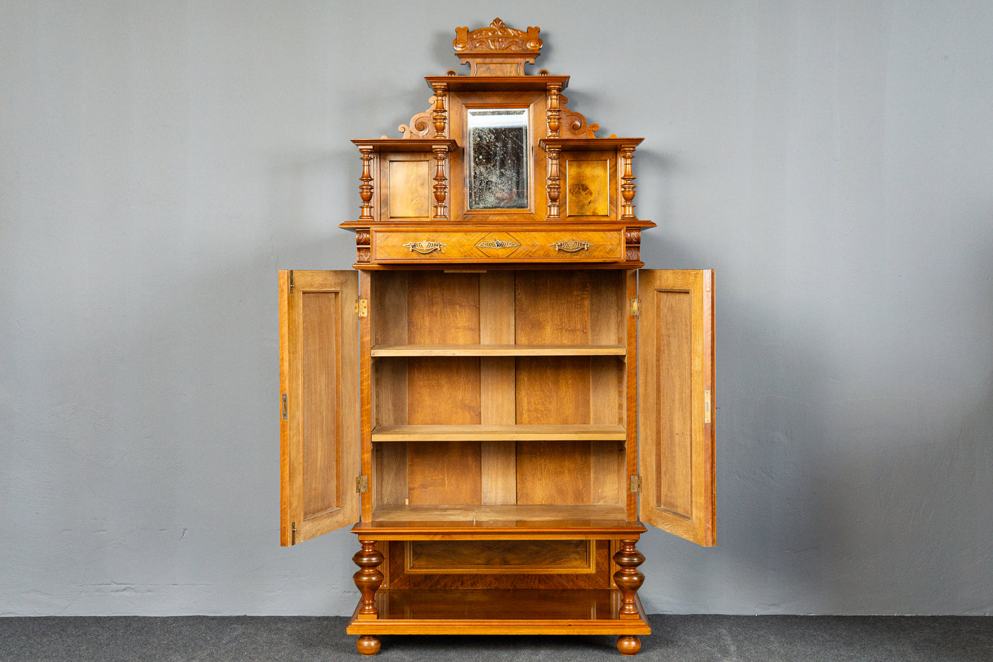 Antik Vertiko Gründerzeit Schrank Kommode Buffet Regal MÖBLINGER 2411_1907