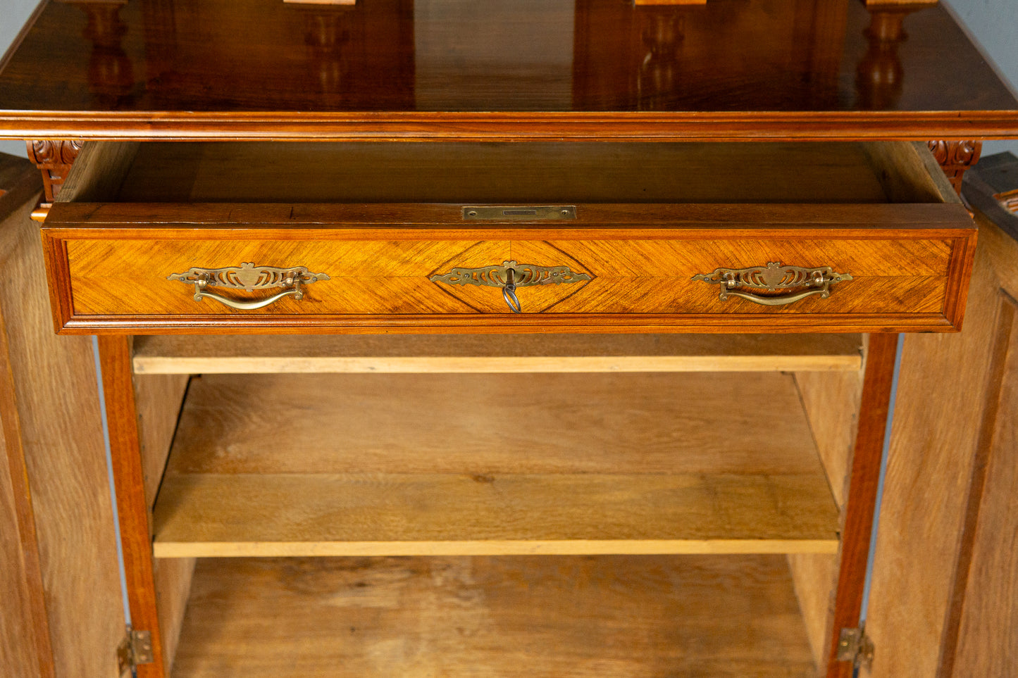 Antik Vertiko Gründerzeit Schrank Kommode Buffet Regal MÖBLINGER 2411_1907