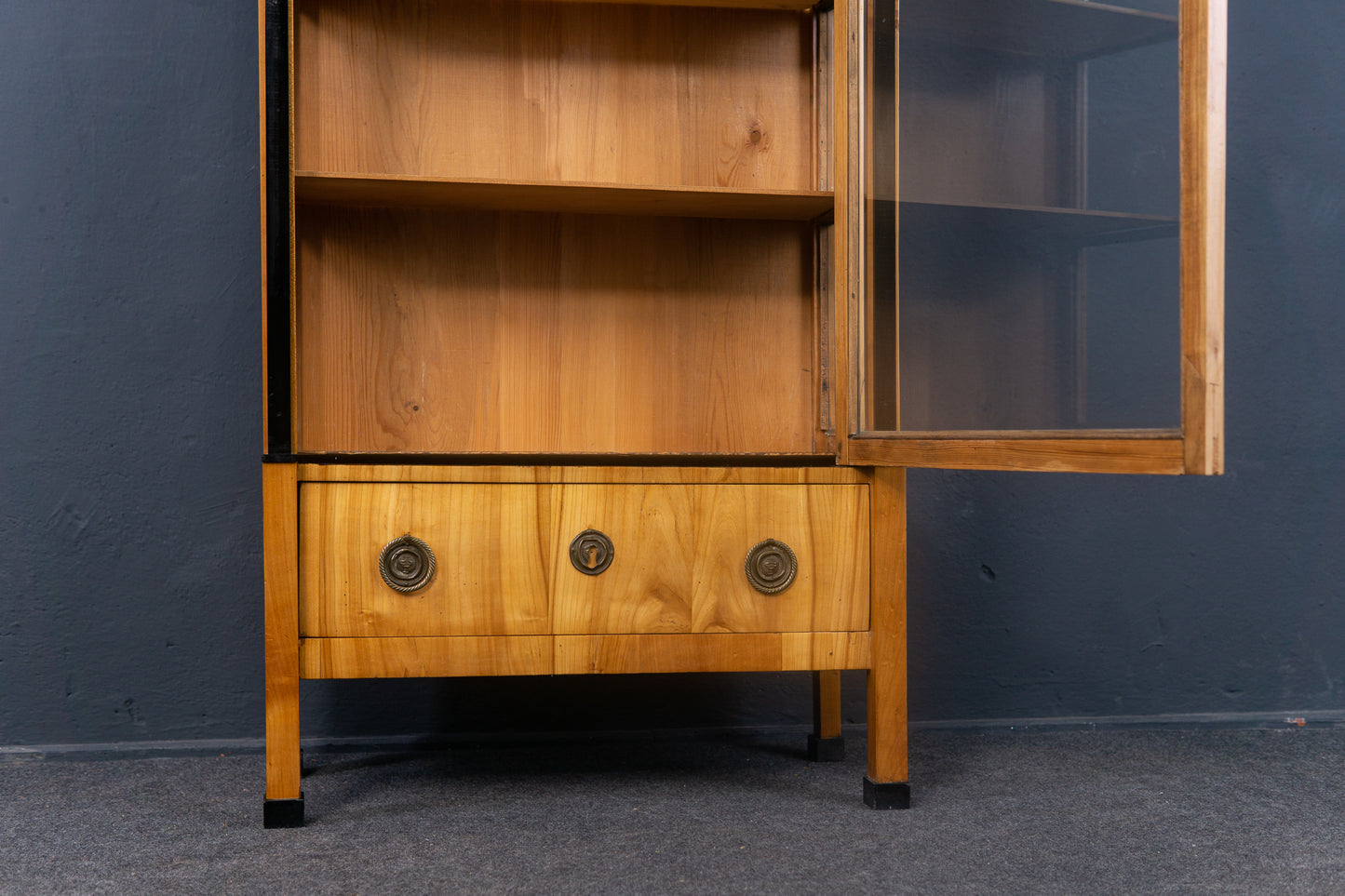 Vitrine Schrank Regal Kommode Biedermeier Alt Antik 2301_3001