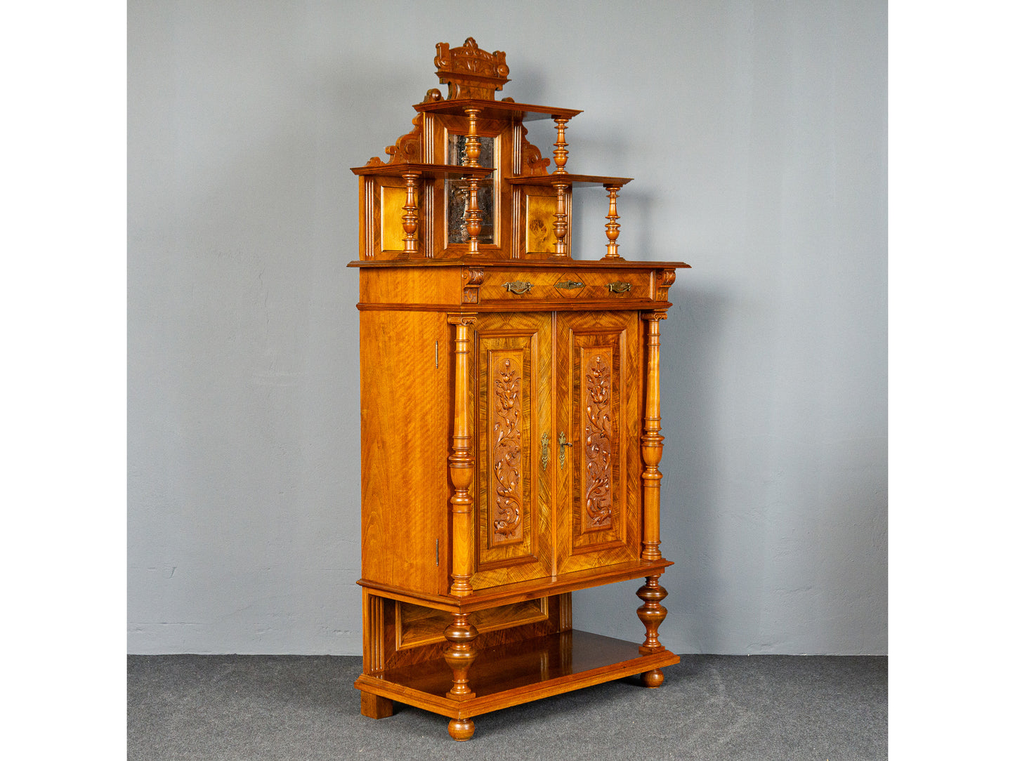 Antik Vertiko Gründerzeit Schrank Kommode Buffet Regal MÖBLINGER 2411_1907