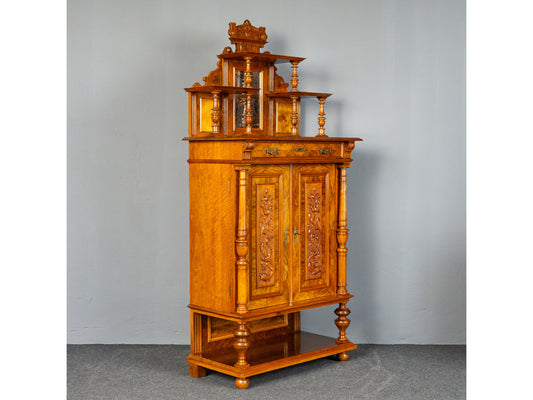 Antik Vertiko Gründerzeit Schrank Kommode Buffet Regal MÖBLINGER 2411_1907