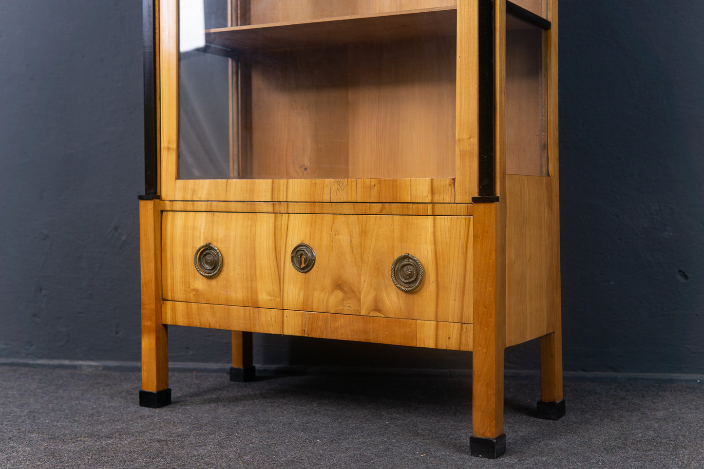 Vitrine Schrank Regal Kommode Biedermeier Alt Antik 2301_3001