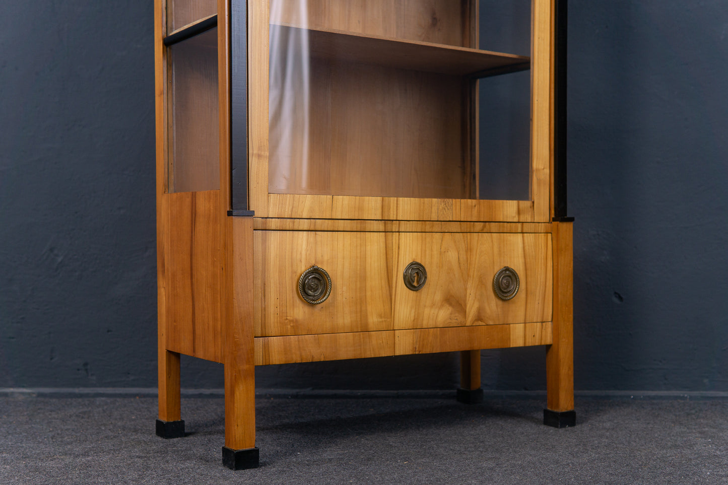 Vitrine Schrank Regal Kommode Biedermeier Alt Antik 2301_3001