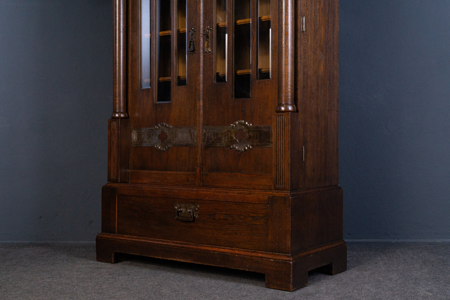 Schrank Regal Vitrine Anrichte Buffet Kommode Alt Antik 2312_1301