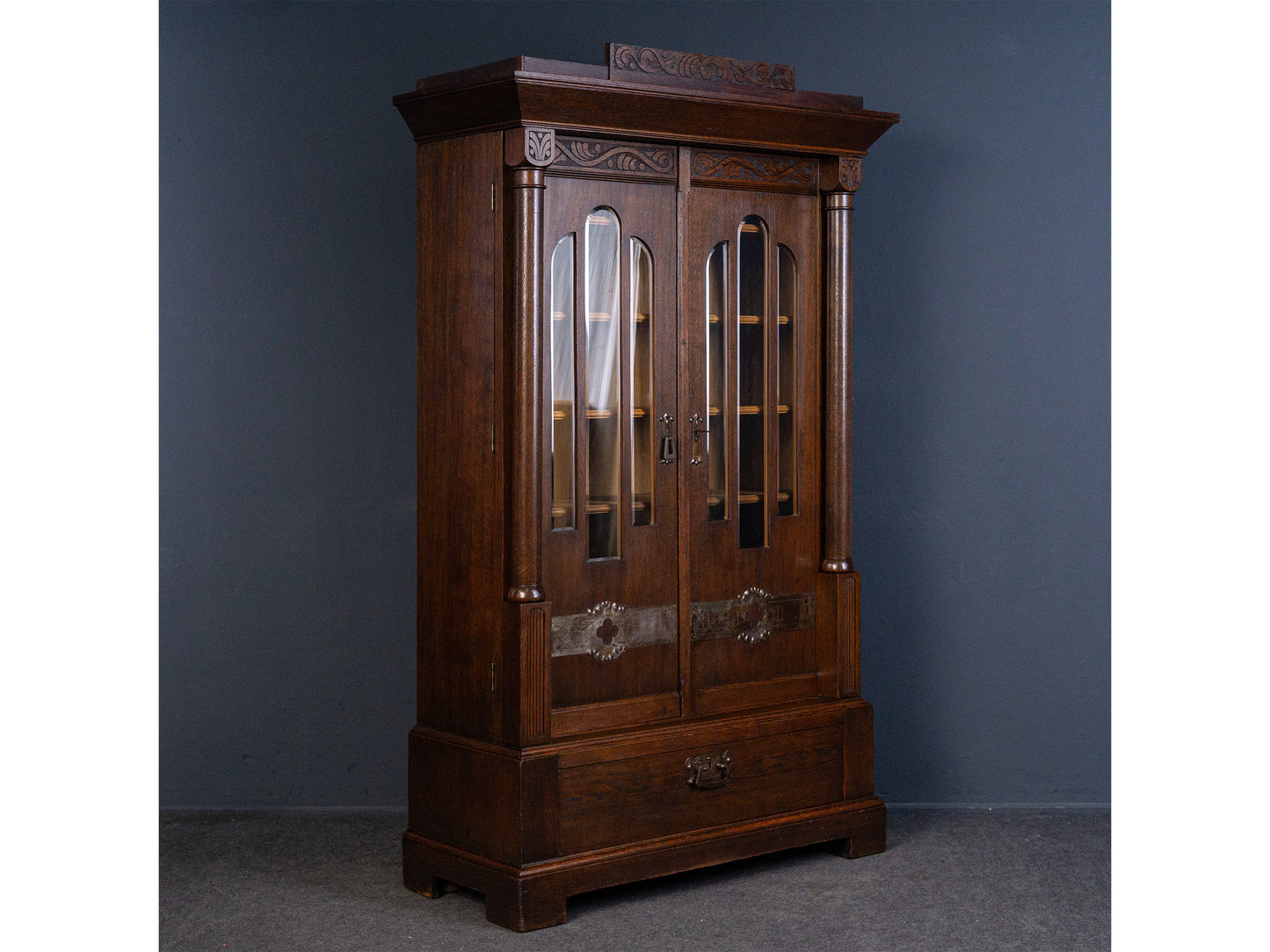 Schrank Regal Vitrine Anrichte Buffet Kommode Alt Antik 2312_1301