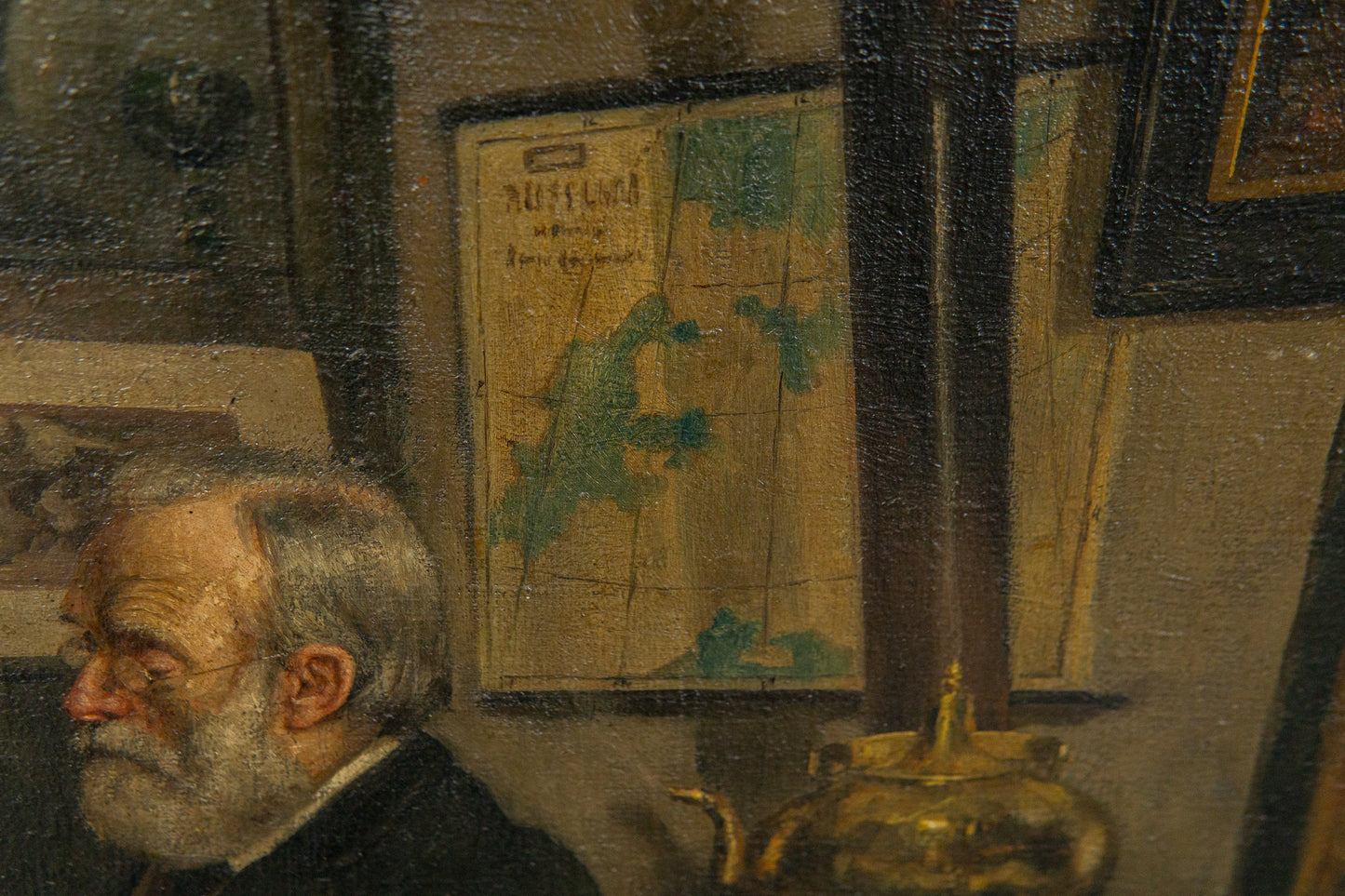 Schönes Olgemälde von Gottfried Bachem, 1896 - Malerei Gemälde Bild Rahmen Kunst Art Alt Antik MÖBLINGER