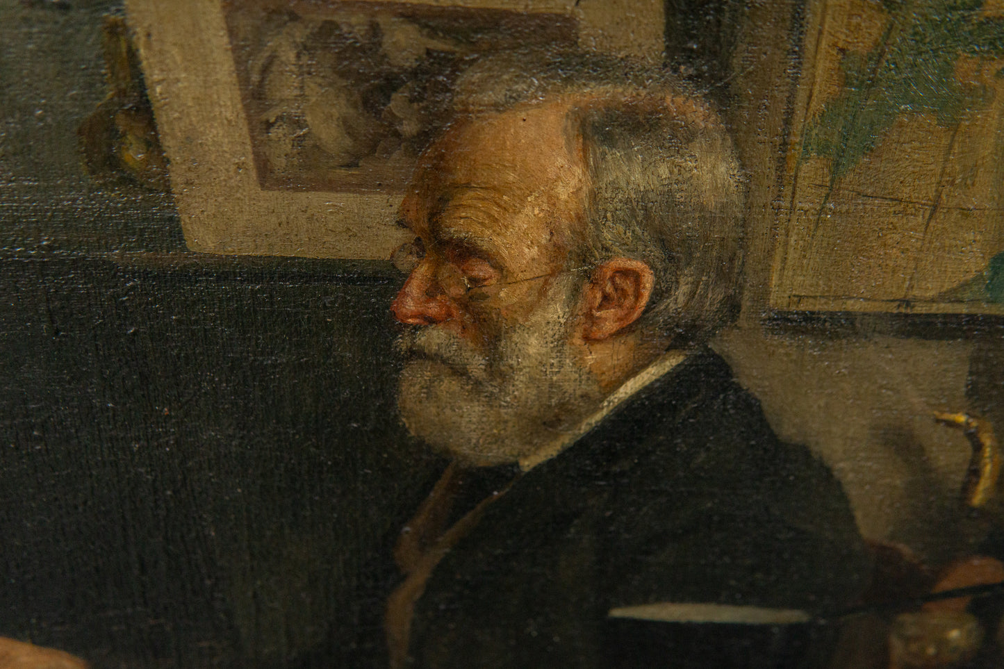 Schönes Olgemälde von Gottfried Bachem, 1896 - Malerei Gemälde Bild Rahmen Kunst Art Alt Antik MÖBLINGER