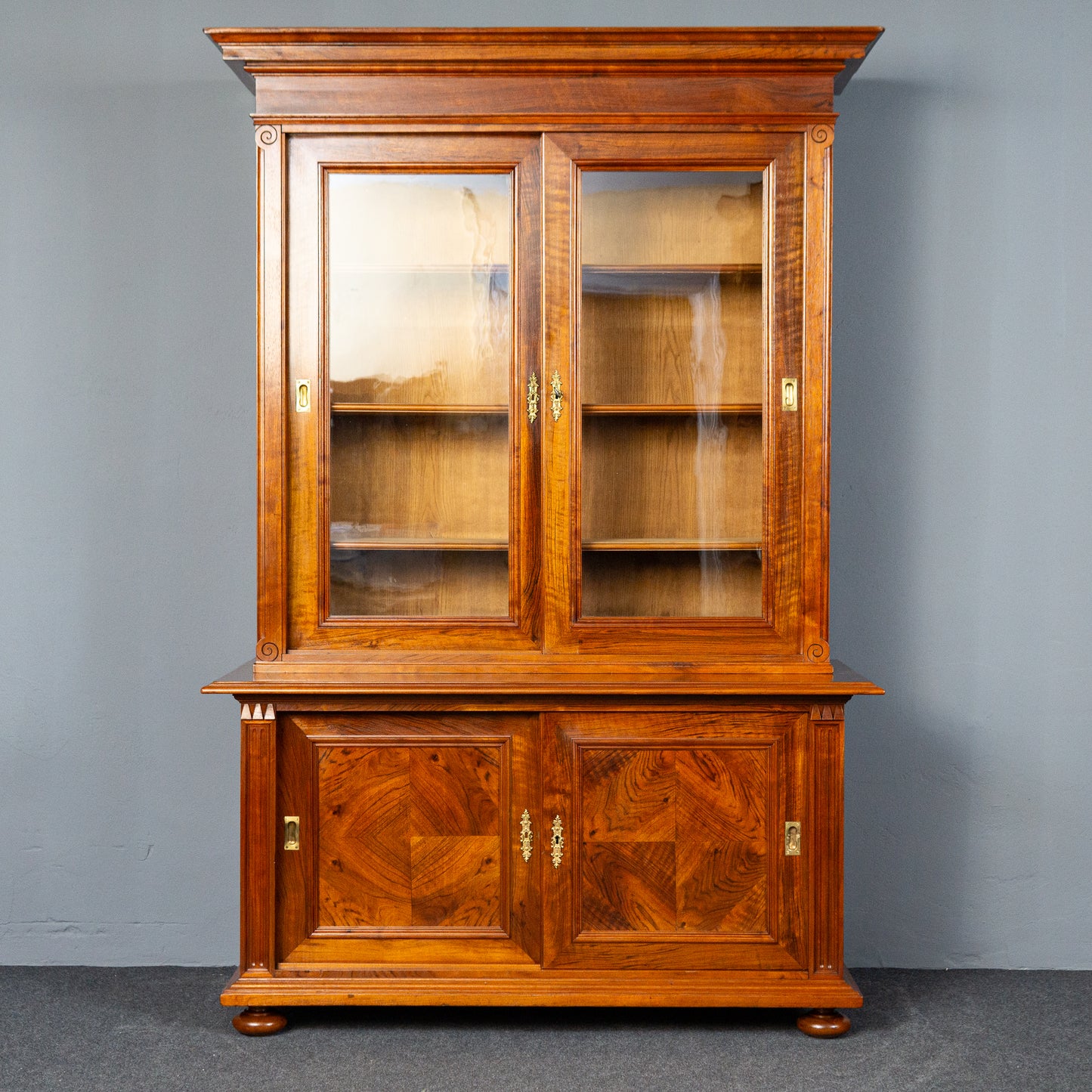 rest. Bücherschrank Vitrine Regal Buffet Schrank Antik MÖBLINGER 2411_1911
