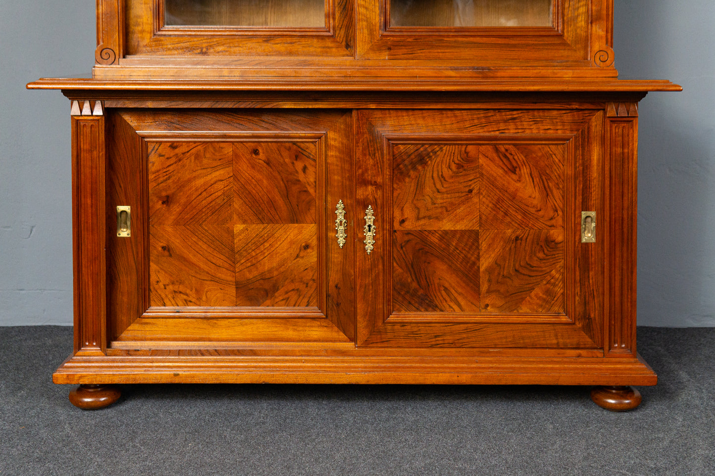 rest. Bücherschrank Vitrine Regal Buffet Schrank Antik MÖBLINGER 2411_1911
