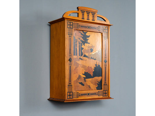 Jugendstil Wandschrank Regal Kommode Vintage Alt Antik MÖBLINGER 2411_2001