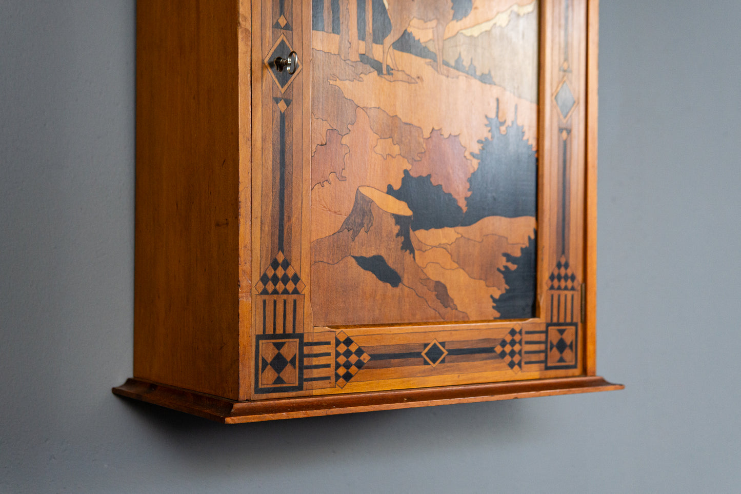 Jugendstil Wandschrank Regal Kommode Vintage Alt Antik MÖBLINGER 2411_2001