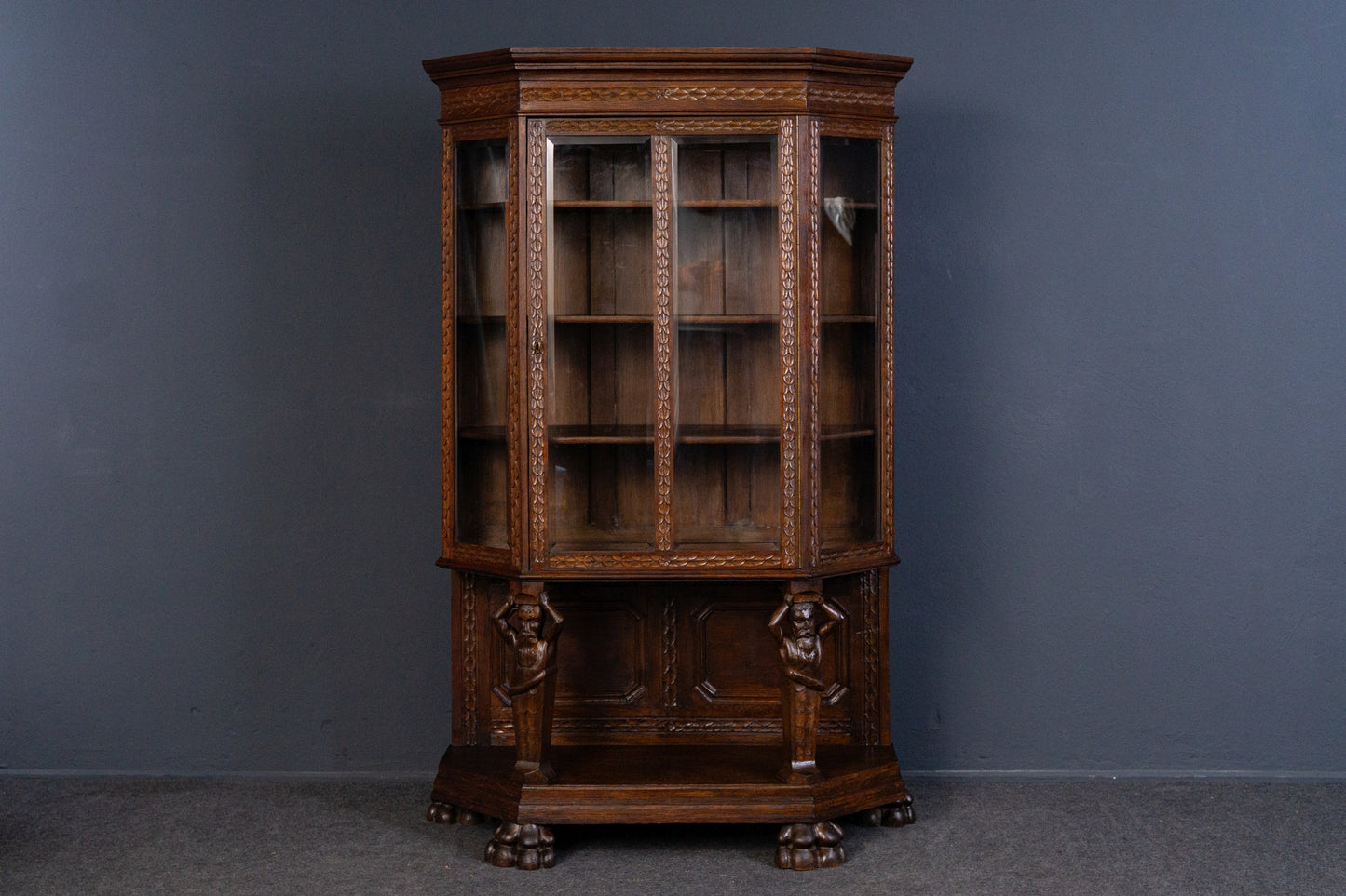 Vitrine Anrichte Schrank Regal Buffet Kommode Alt Antik 2312_1409