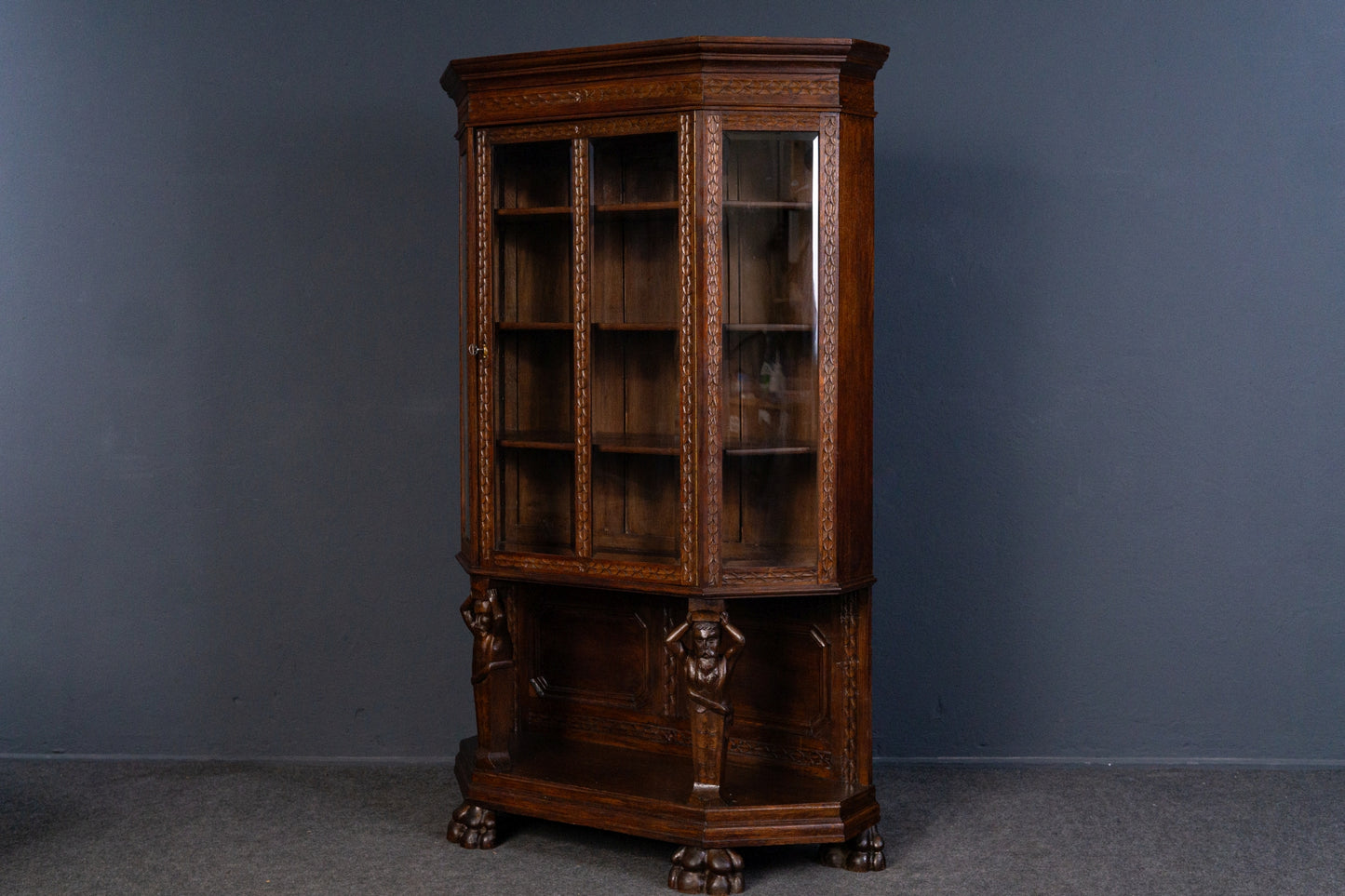 Vitrine Anrichte Schrank Regal Buffet Kommode Alt Antik 2312_1409