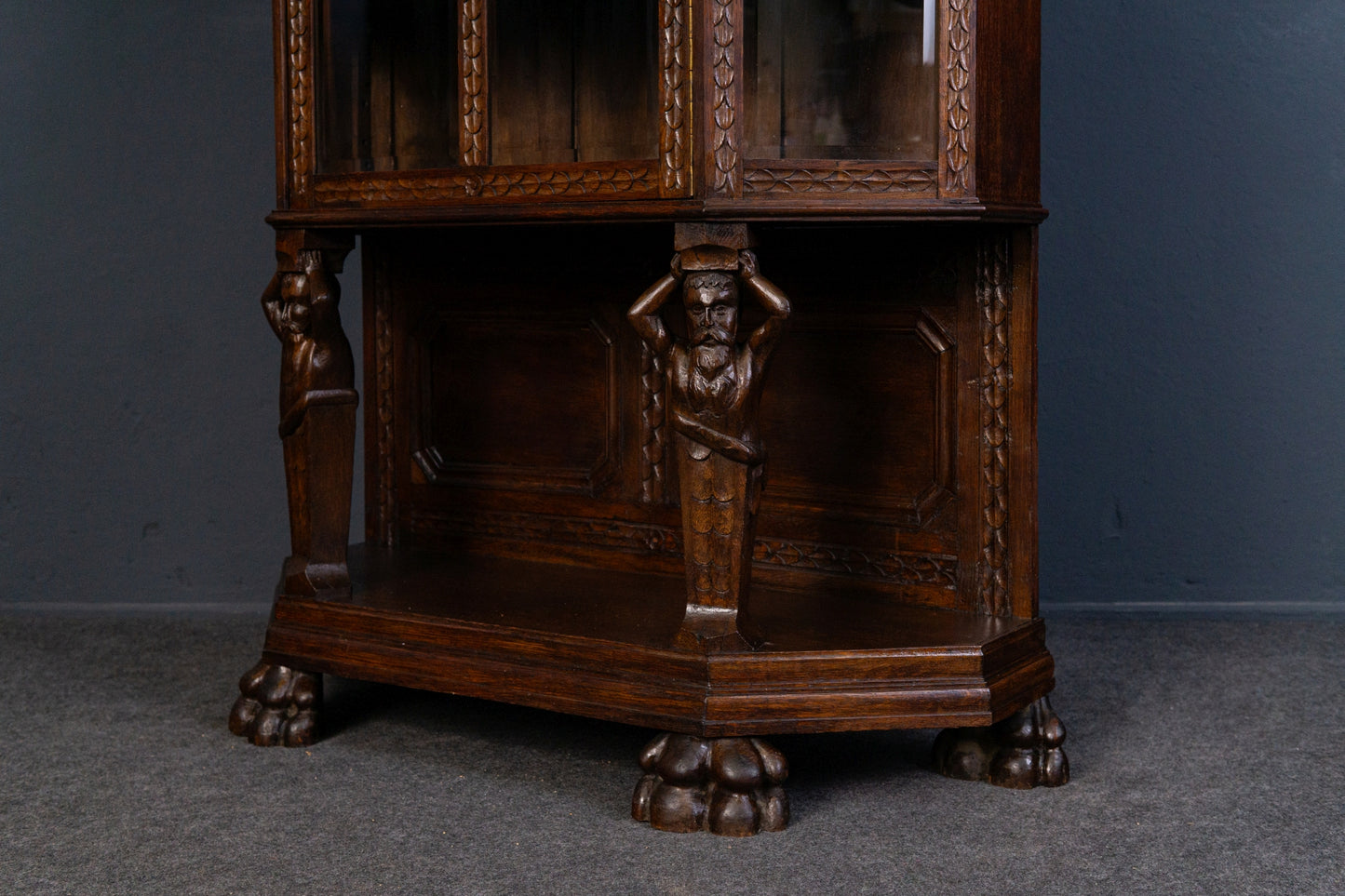 Vitrine Anrichte Schrank Regal Buffet Kommode Alt Antik 2312_1409