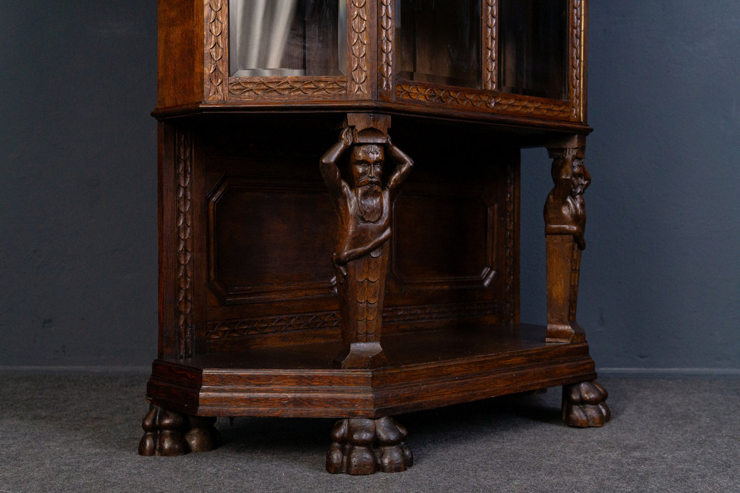 Vitrine Anrichte Schrank Regal Buffet Kommode Alt Antik 2312_1409