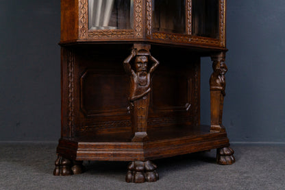 Vitrine Anrichte Schrank Regal Buffet Kommode Alt Antik 2312_1409