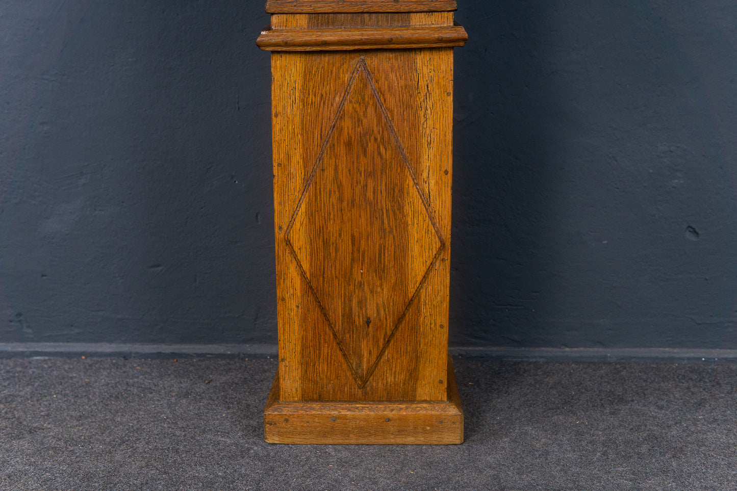 Standuhr Uhr Clock Barock Eiche Uhrwerk Zeit Alt Antik 2302_0203