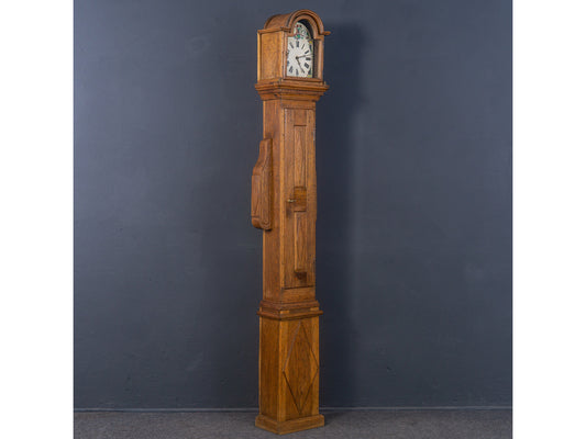 Standuhr Uhr Clock Barock Eiche Uhrwerk Zeit Alt Antik 2302_0203