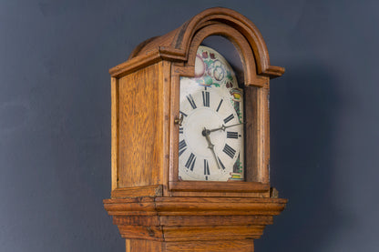 Standuhr Uhr Clock Barock Eiche Uhrwerk Zeit Alt Antik 2302_0203