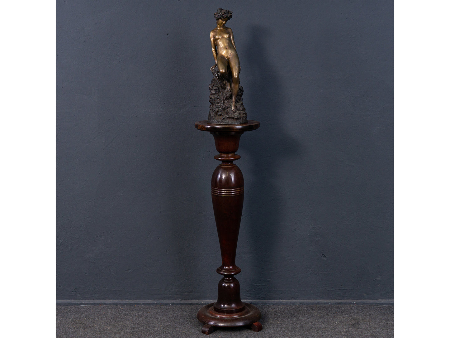 Bronze Skulptur Statue Muse Frau Stil Kunst Vintage 2302_0601