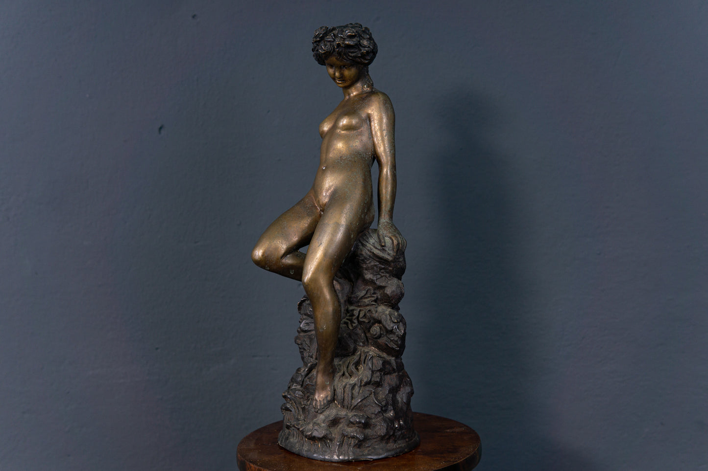 Bronze Skulptur Statue Muse Frau Stil Kunst Vintage 2302_0601