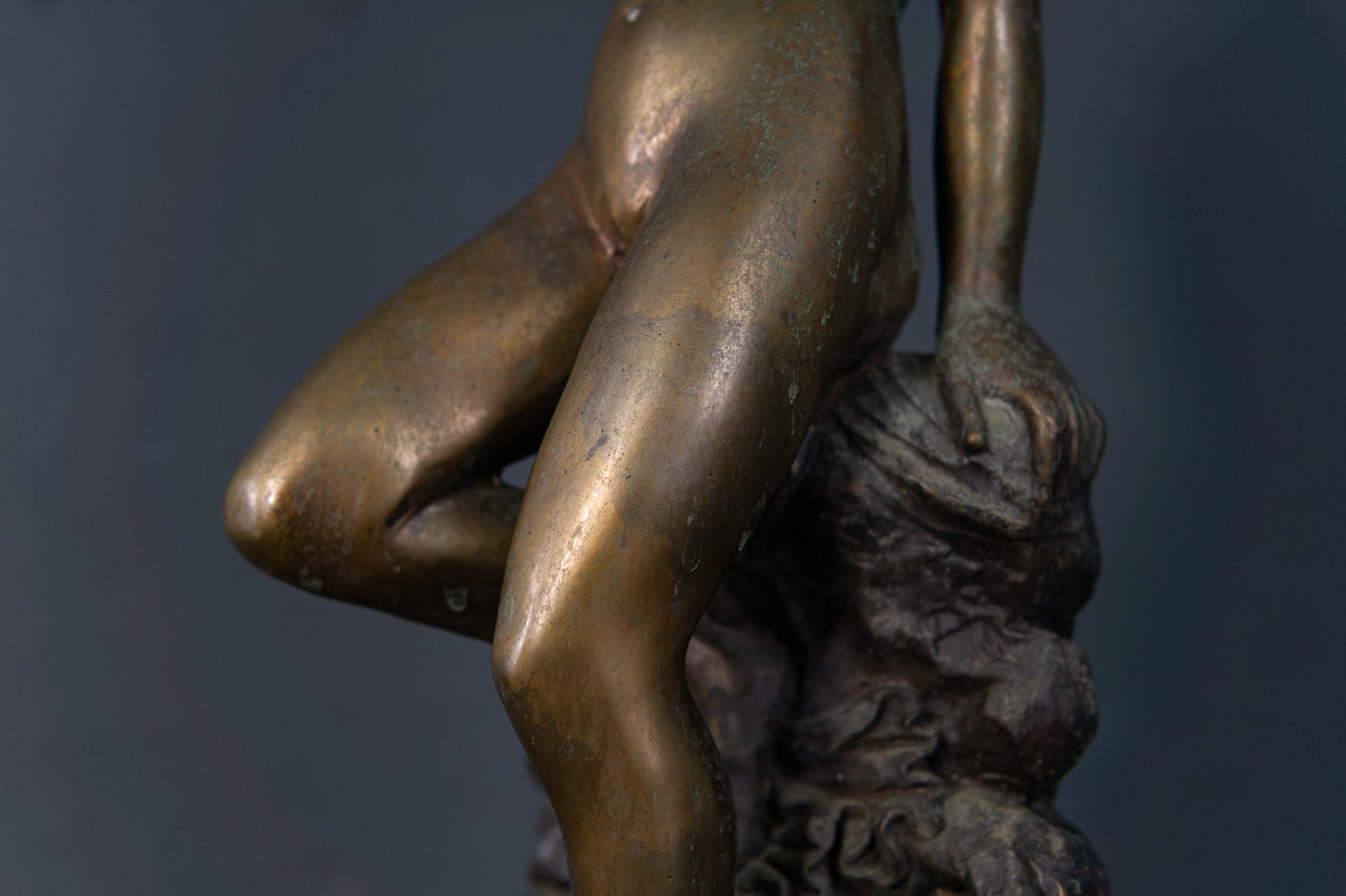 Bronze Skulptur Statue Muse Frau Stil Kunst Vintage 2302_0601