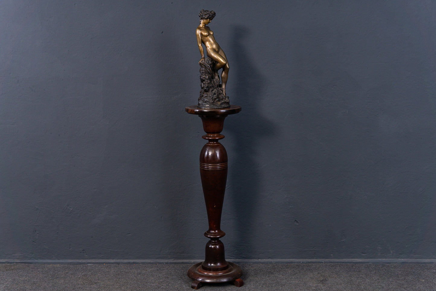 Bronze Skulptur Statue Muse Frau Stil Kunst Vintage 2302_0601