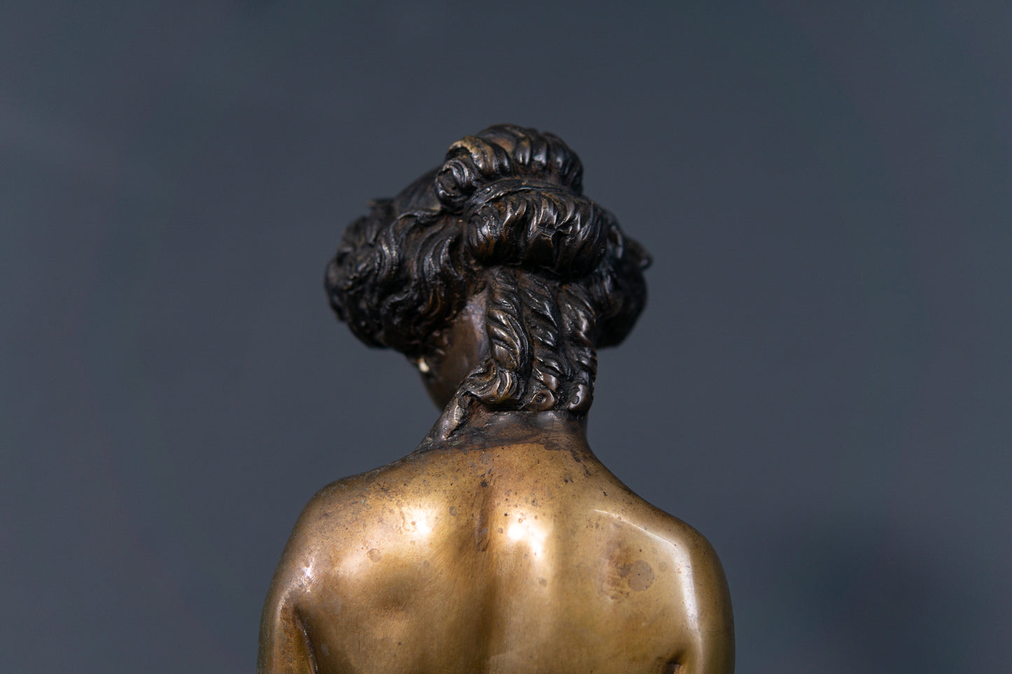 Bronze Skulptur Statue Muse Frau Stil Kunst Vintage 2302_0601