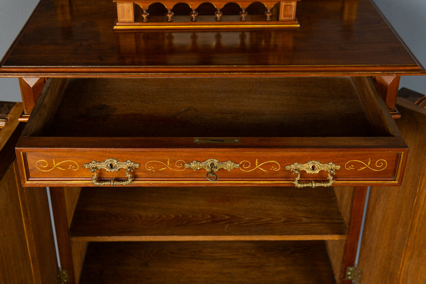 Gründerzeit Antik Vertiko Schrank Kommode Buffet Regal MÖBLINGER 2411_2011
