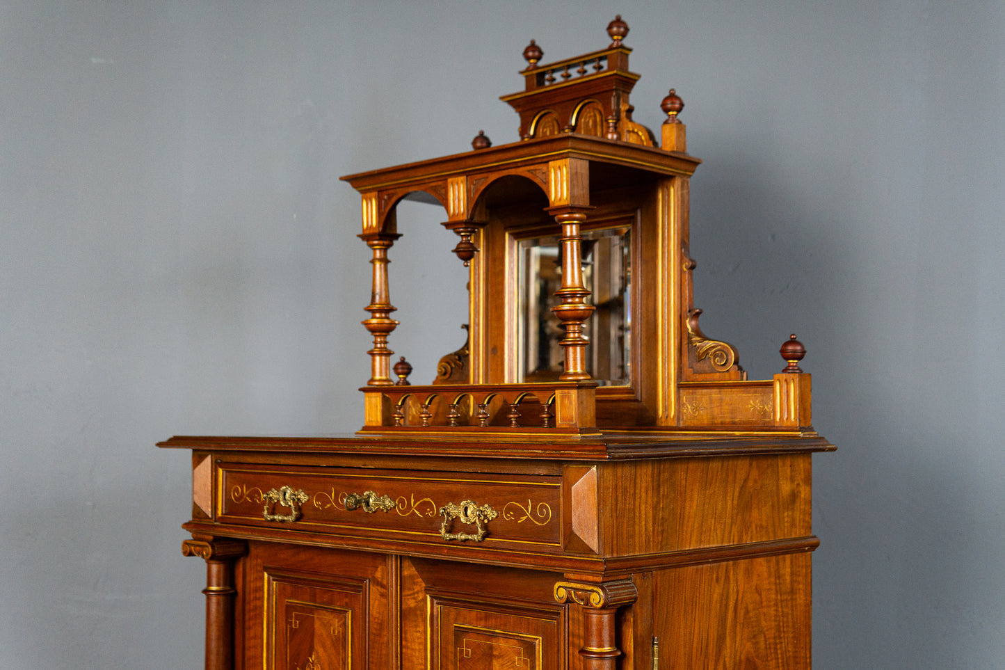 Gründerzeit Antik Vertiko Schrank Kommode Buffet Regal MÖBLINGER 2411_2011