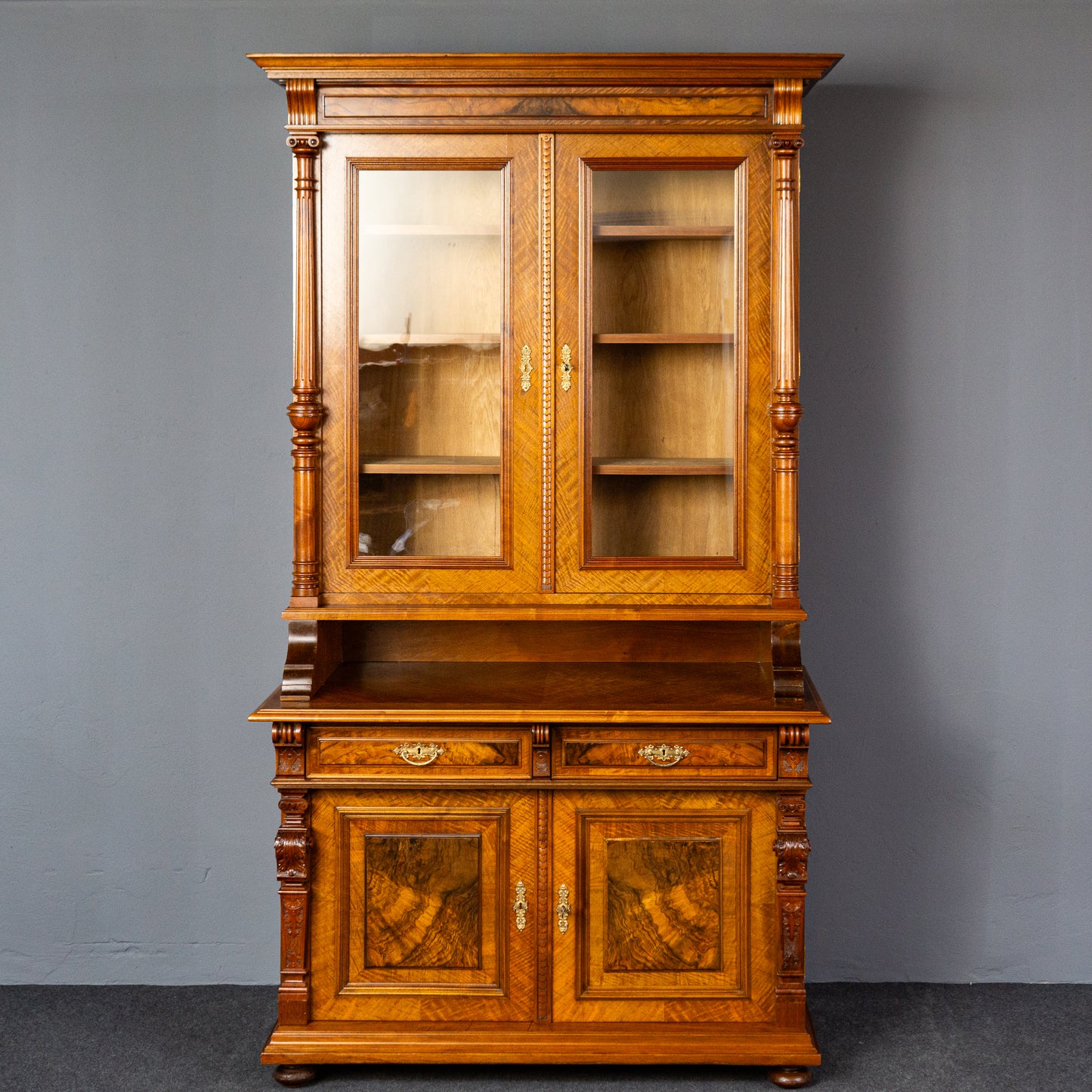rest. Bücherschrank Vitrine Regal Buffet Schrank Antik MÖBLINGER 2411_2013