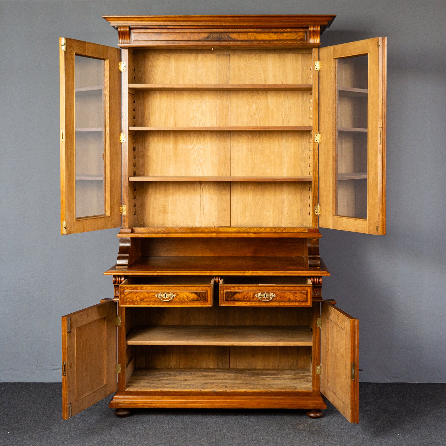 rest. Bücherschrank Vitrine Regal Buffet Schrank Antik MÖBLINGER 2411_2013