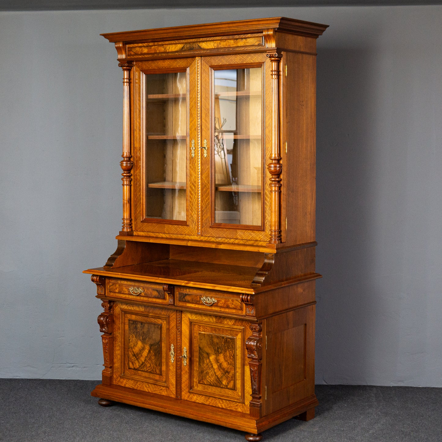 rest. Bücherschrank Vitrine Regal Buffet Schrank Antik MÖBLINGER 2411_2013