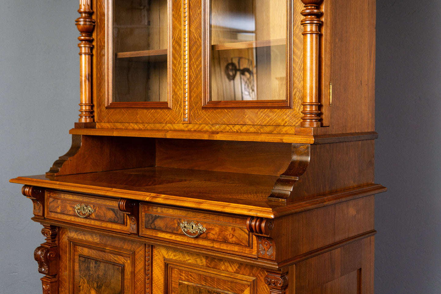 rest. Bücherschrank Vitrine Regal Buffet Schrank Antik MÖBLINGER 2411_2013