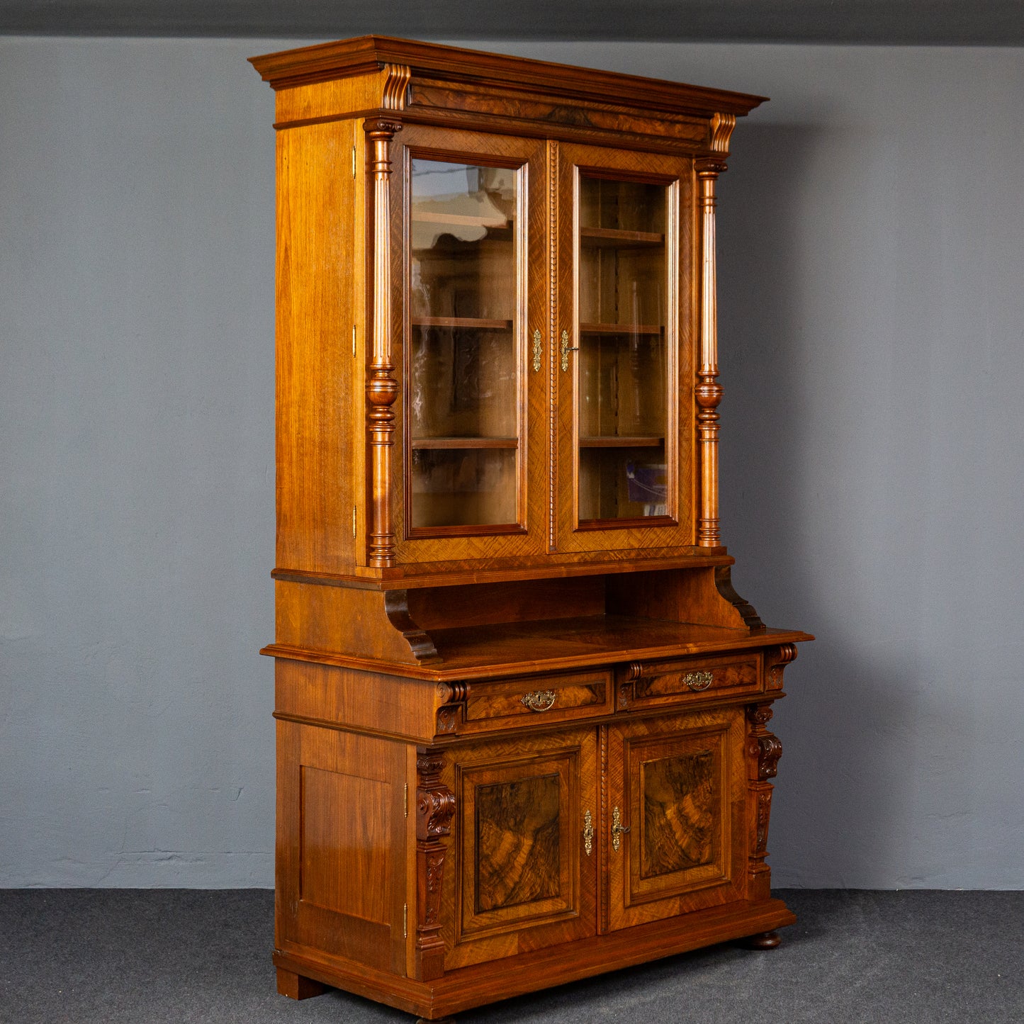 rest. Bücherschrank Vitrine Regal Buffet Schrank Antik MÖBLINGER 2411_2013