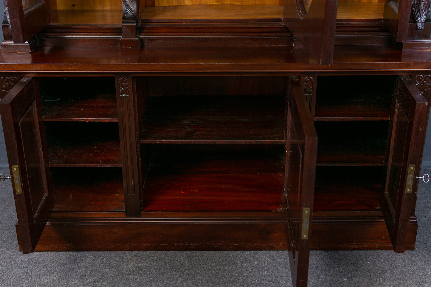 Bücherschrank Vitrine Buffet Schrank Regal Alt Antik 2302_0801