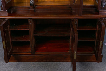 Bücherschrank Vitrine Buffet Schrank Regal Alt Antik 2302_0801