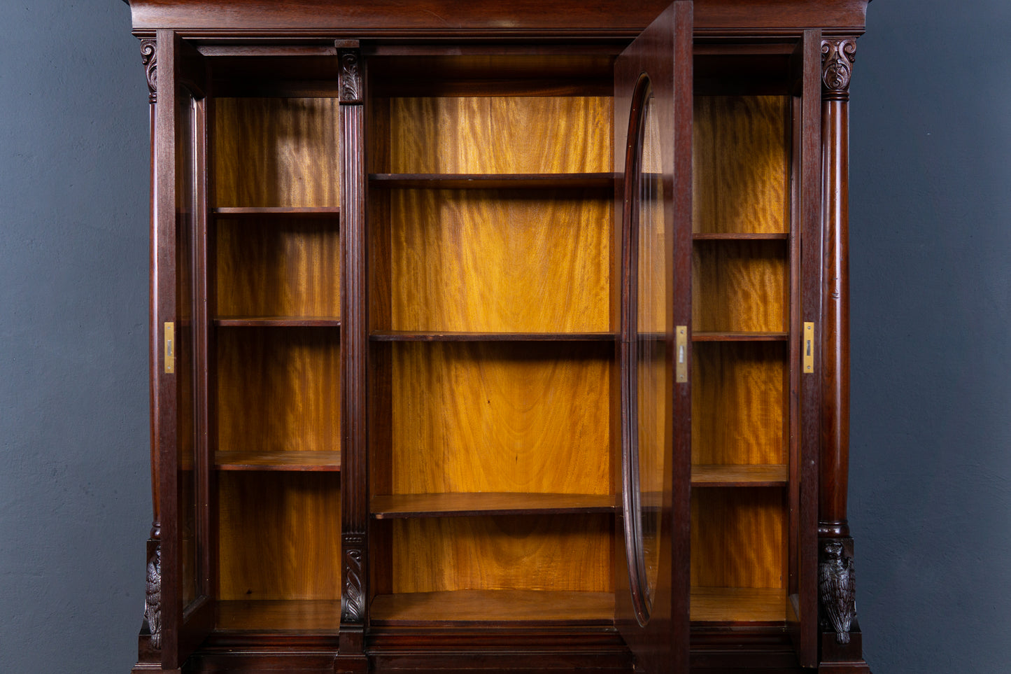 Bücherschrank Vitrine Buffet Schrank Regal Alt Antik 2302_0801