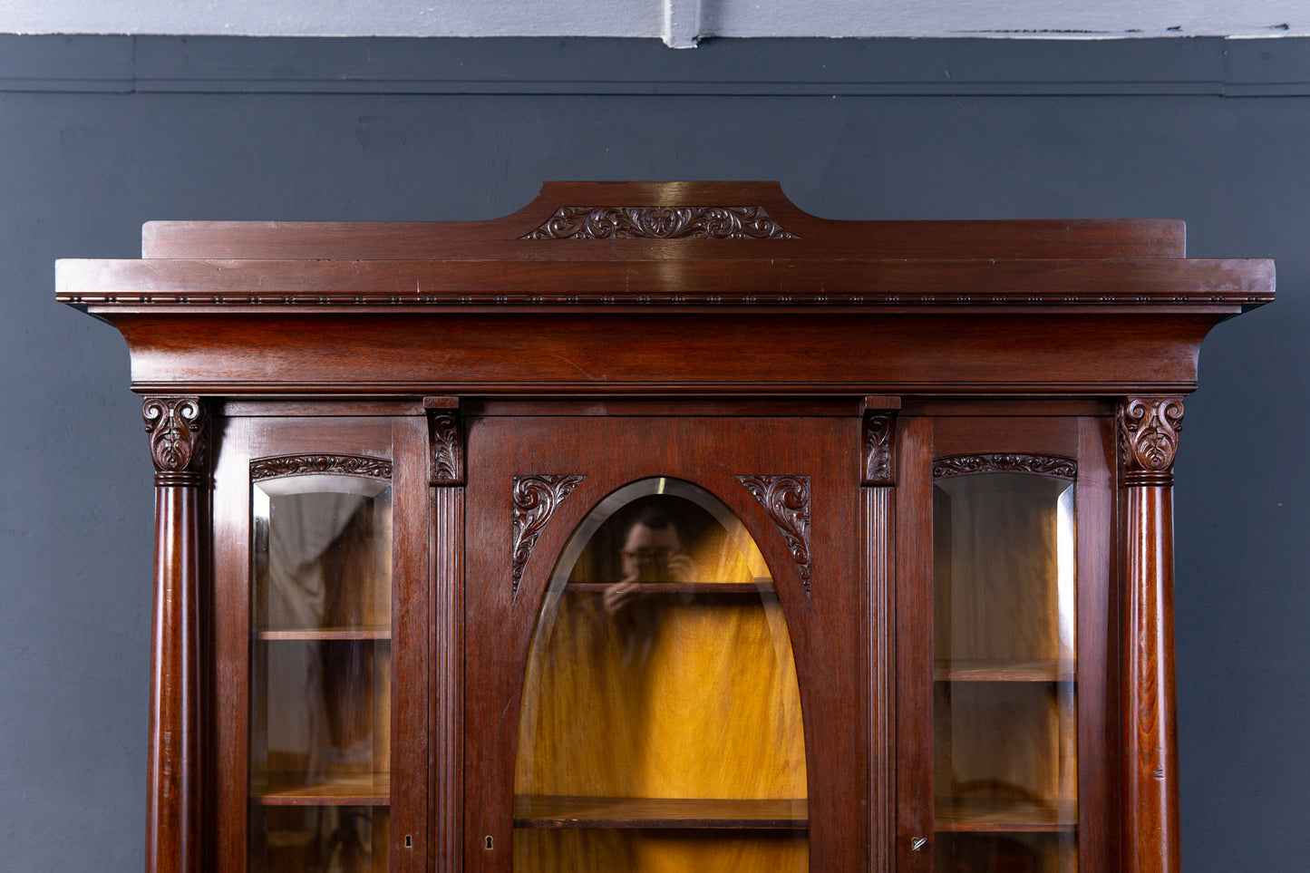 Bücherschrank Vitrine Buffet Schrank Regal Alt Antik 2302_0801