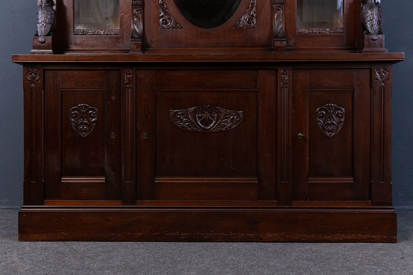 Bücherschrank Vitrine Buffet Schrank Regal Alt Antik 2302_0801
