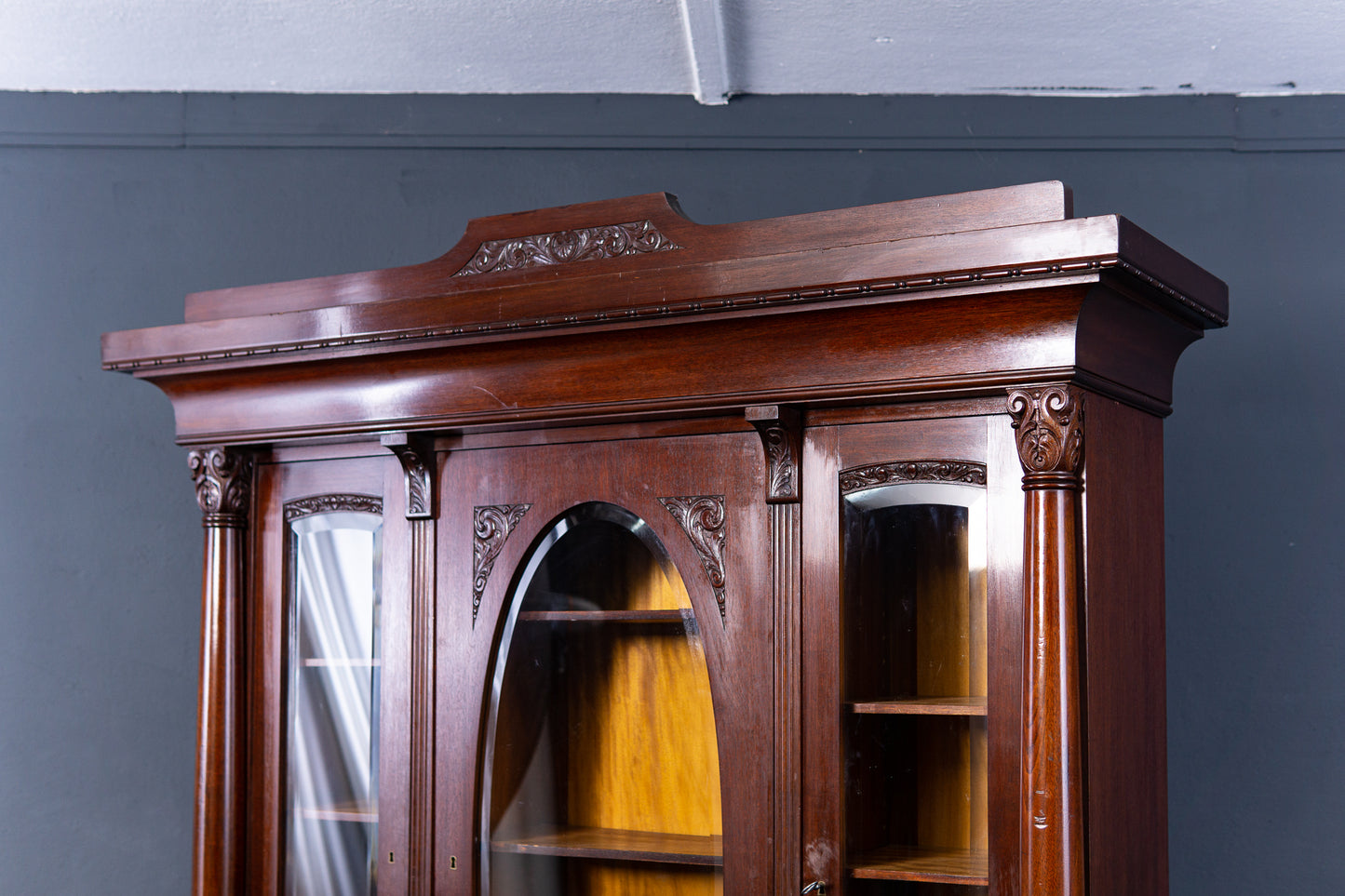 Bücherschrank Vitrine Buffet Schrank Regal Alt Antik 2302_0801