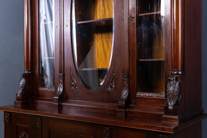 Bücherschrank Vitrine Buffet Schrank Regal Alt Antik 2302_0801