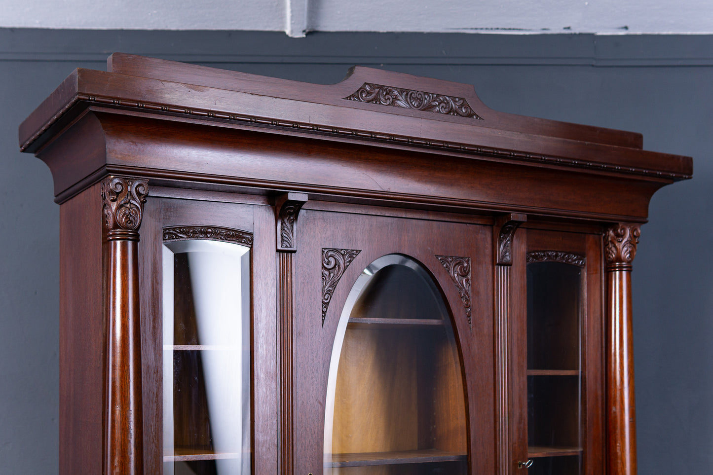 Bücherschrank Vitrine Buffet Schrank Regal Alt Antik 2302_0801