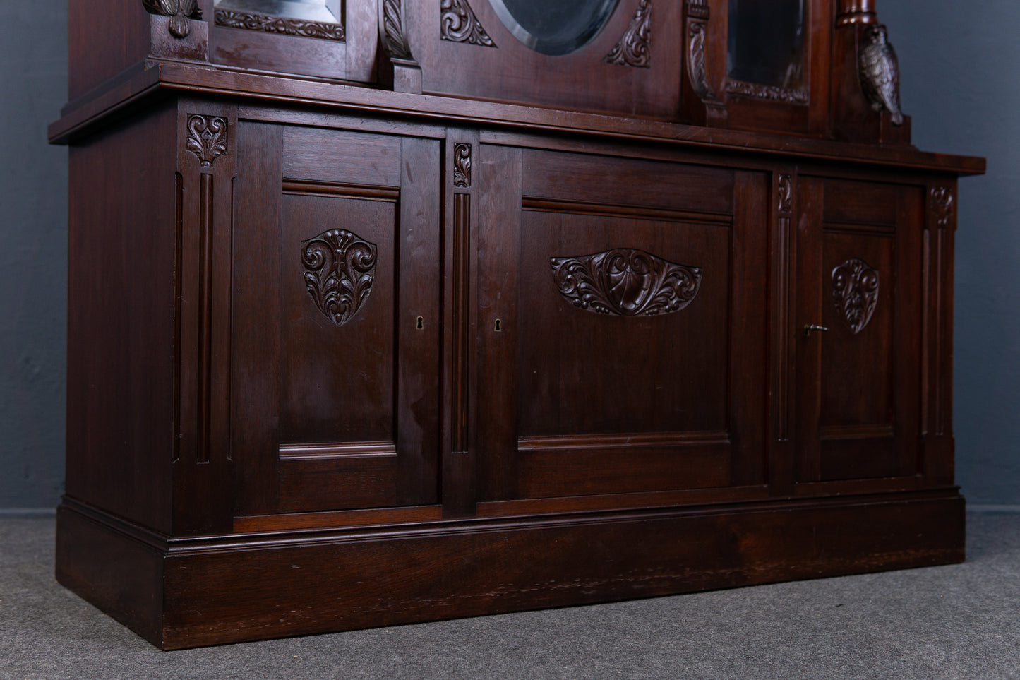 Bücherschrank Vitrine Buffet Schrank Regal Alt Antik 2302_0801